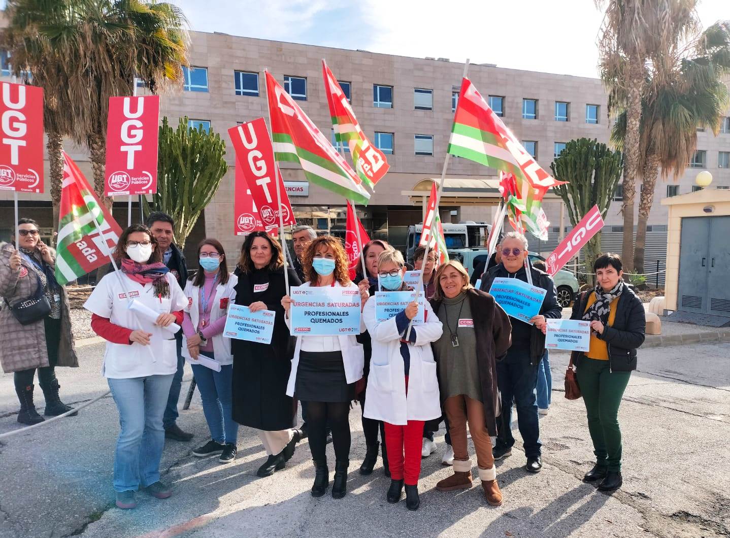 CC.OO. y UGT reclaman en Motril el refuerzo de personal ante la 